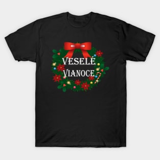 Funny Christmas Gift Tee Slovakia Veselé Vianoce X-mas T-Shirt